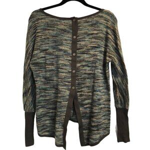 KUT Sweater Top w/ Buttons - L